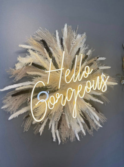 Black / White / Beige Pampas Dried Flower Arrangement